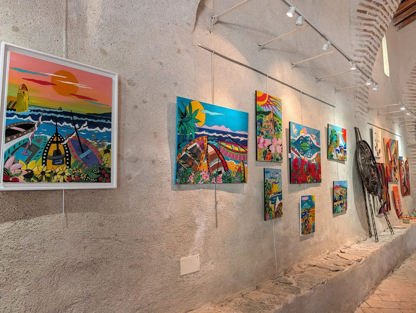 Toiles de paysages colorées d'un co-exposant