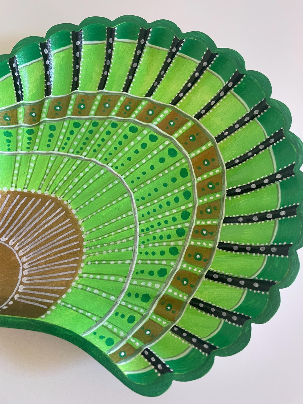Œuvre originale Emerald Bloom par Sanja Sodic – Coquillages.