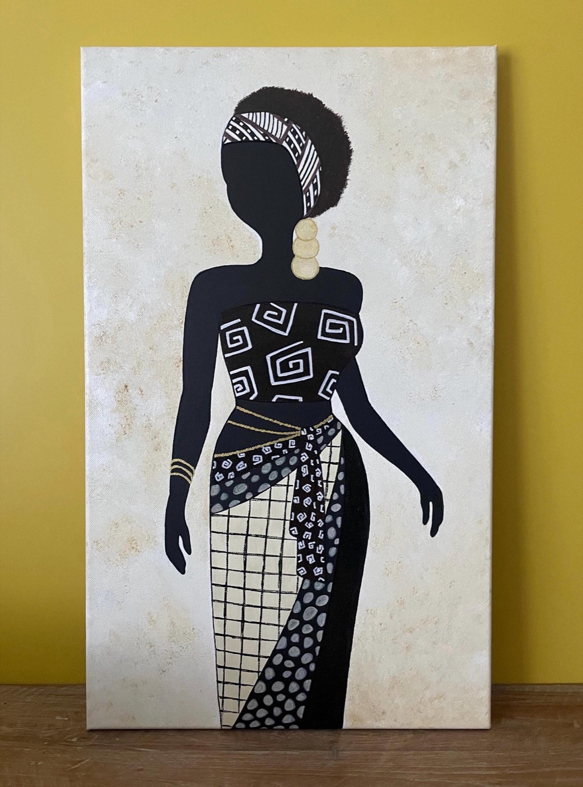 Zola, tableau original peint à la main — Femmes du Monde, SanyasArt